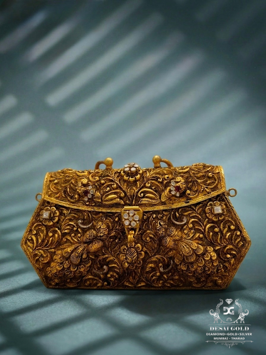 Vintage Peacock Purse (Gold Plated)