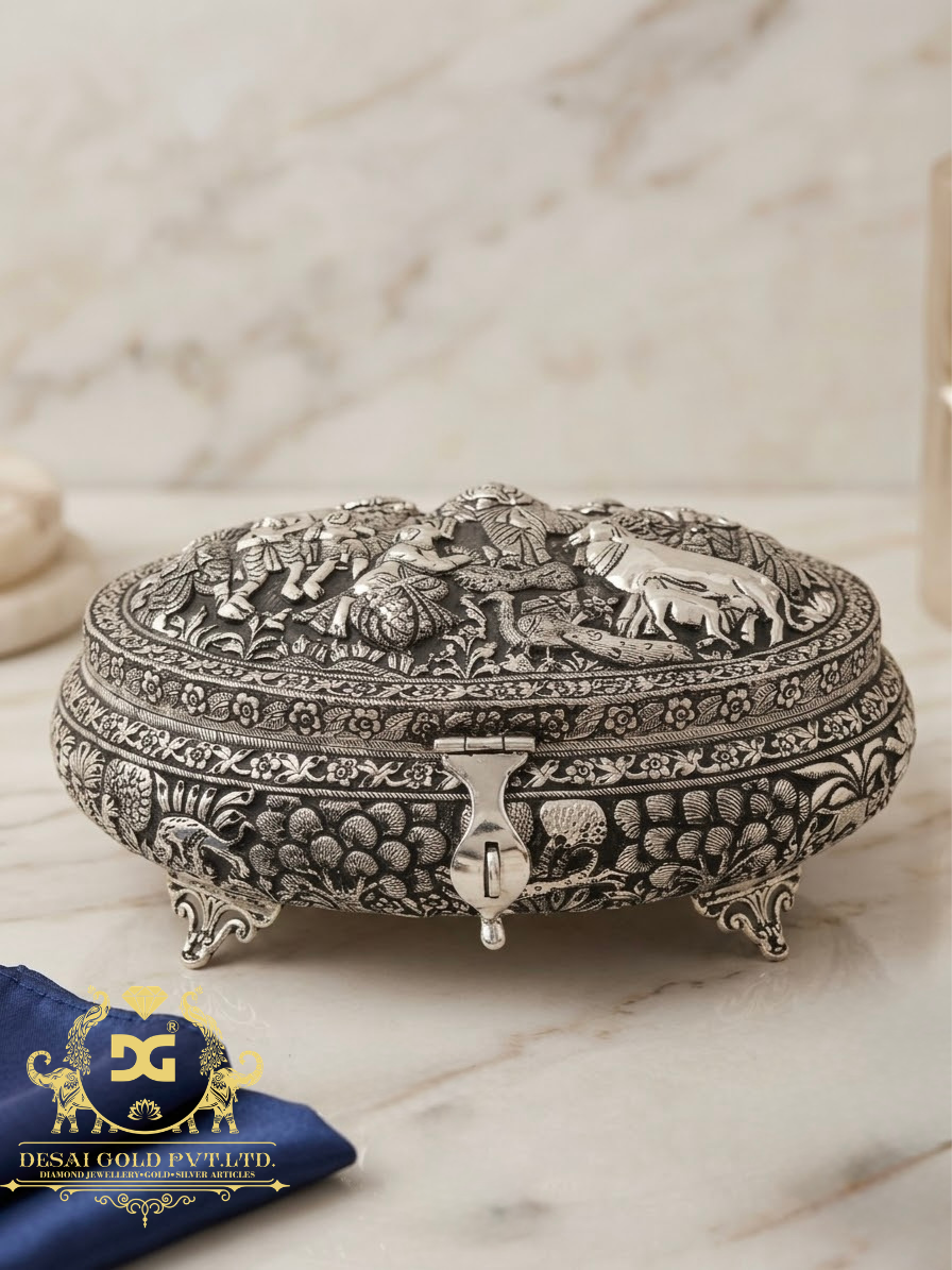 Govardhan Parvat Theme Dry Fruit Box