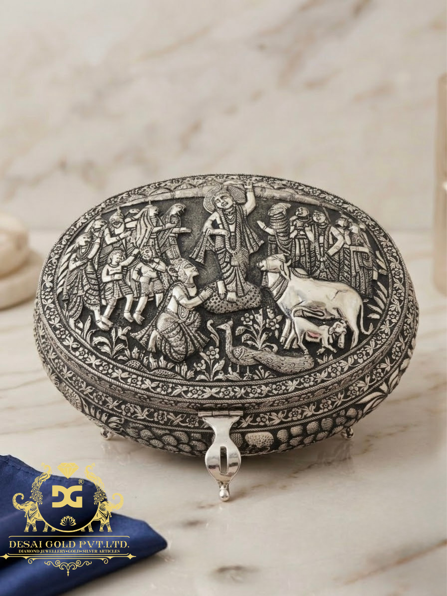 Govardhan Parvat Theme Dry Fruit Box