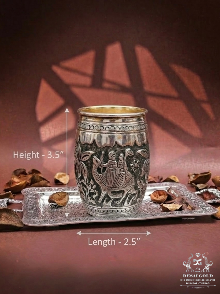 Camel Theme Antique Glass