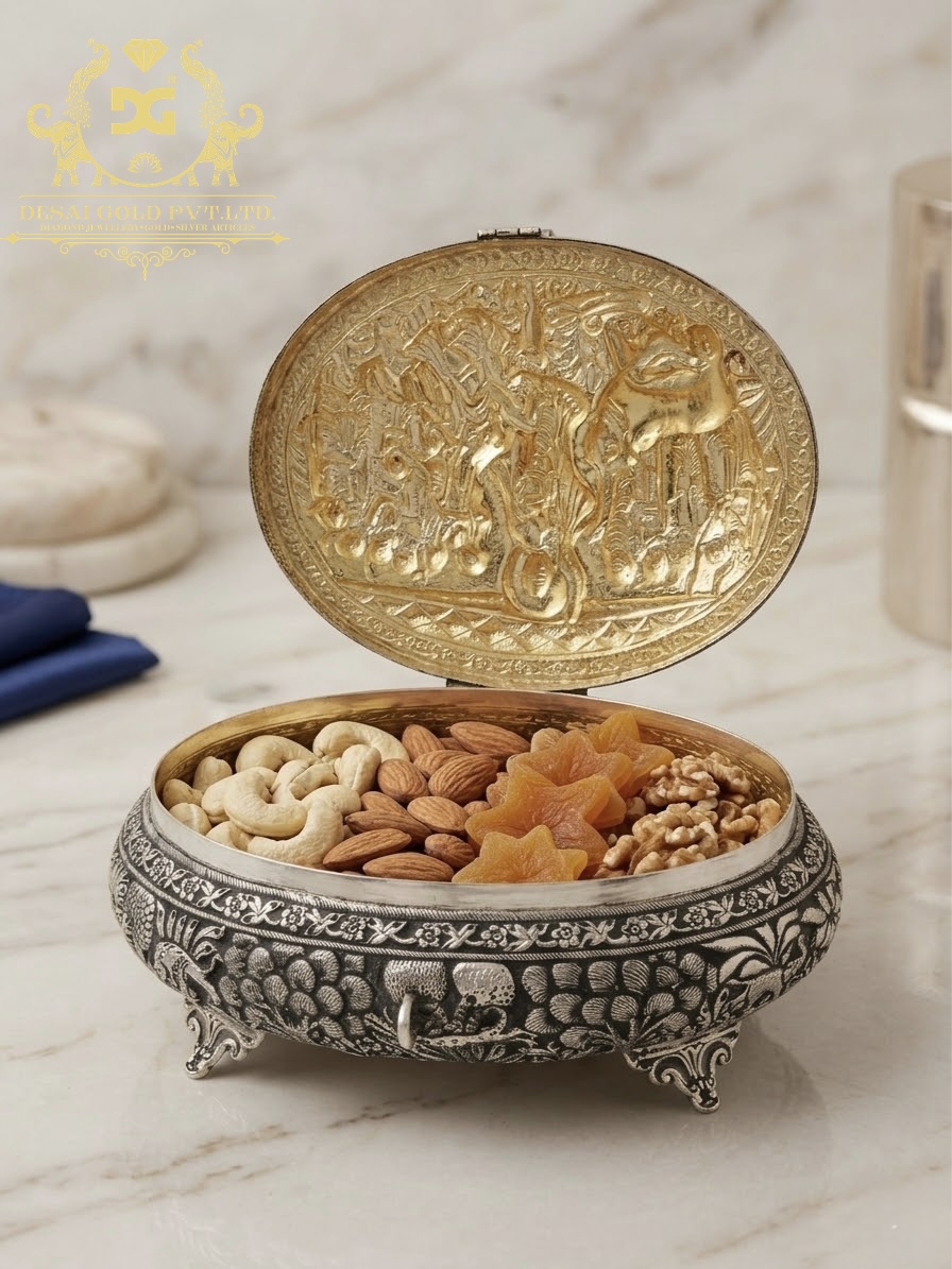 Govardhan Parvat Theme Dry Fruit Box