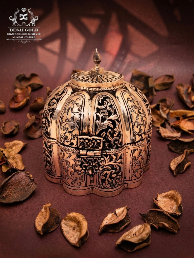 Antique Full Patti Theme Rice Dabbi